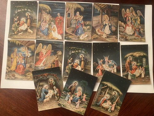 Cartolina Buon Natale lotto 13 cartoline illustrate Collino e G …