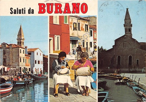 Cartolina Burano Vedutine 1994 (Venezia)