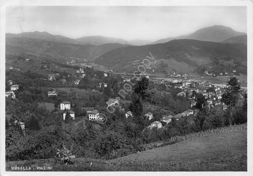 Cartolina Busalla i Villini panorama 1939