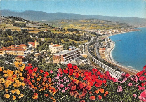 Cartolina Bussana Panorama e veduta di Arma 1962