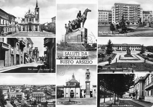 Cartolina Busto Arsizio vedute (Varese)