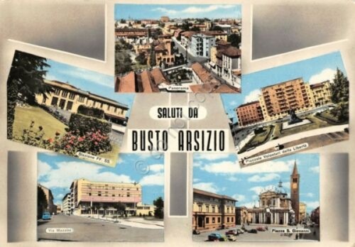 Cartolina Busto Arsizio vedute (Varese)