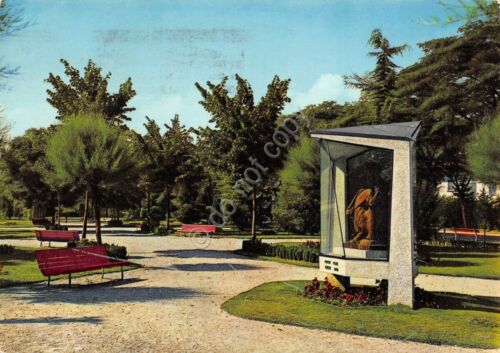 Cartolina Busto Arsizio Viale Diaz e giardini 1962