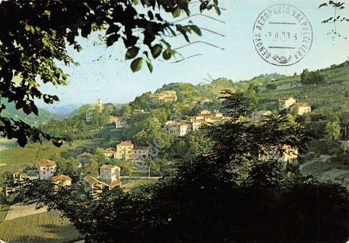 Cartolina Cadepiaggio panorama 1993 grinze (Alessandria)