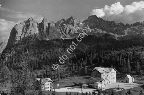 Cartolina Cadini di Marcora Hotel Passo Tre Croci Foto Ghedina