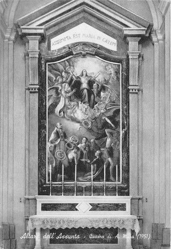 Cartolina Cagliari Basilica di Bonaria Altare dell'Assunta