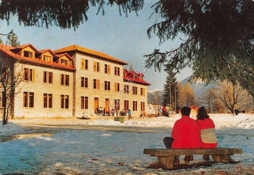 Cartolina Calalzo di Cadore Casa Alpina Padova animata