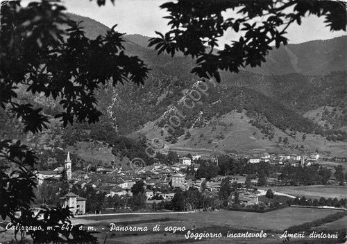 Cartolina Calizzano panorama dintorni 1960