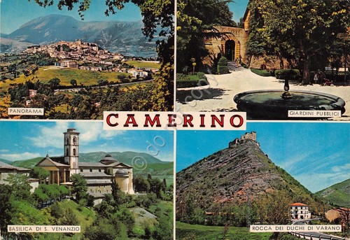 Cartolina Camerino vedute (Macerata)