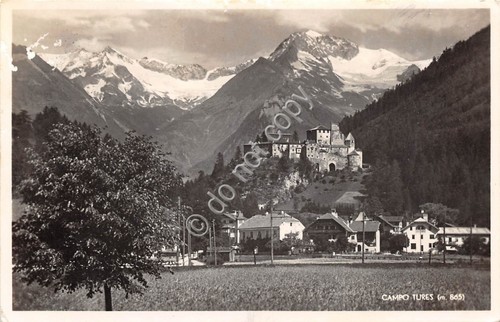 Cartolina Campo Tures verso i ghiacciai Panorama 1951