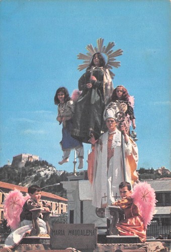 Cartolina Campobasso Sagra dei Misteri Festa Corpus Domini B