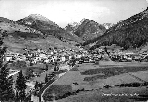 Cartolina Campolongo Cadore panorama 1962 (Belluno)