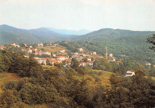Cartolina Canale Val Trebbia panorama