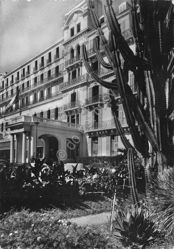 Cartolina Cannes Hotel Gray D'Albion Timbro Salone Nautico 1959