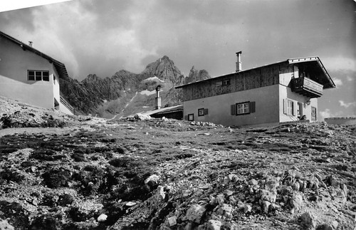 Cartolina Capanna Tondi di Faloria 1936
