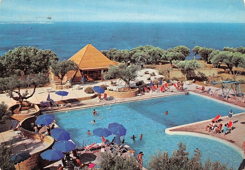 Cartolina Capo Rizzuto Catanzaro Villaggio Valtur piscina 1974