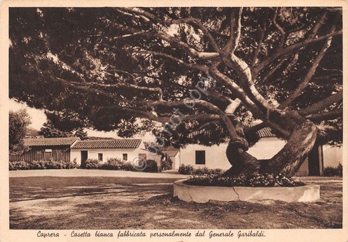 Cartolina Caprera Casetta bianca fabbricata da Garibaldi