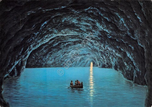 Cartolina Capri Grotta Azzurra 1967 Barca (Napoli)