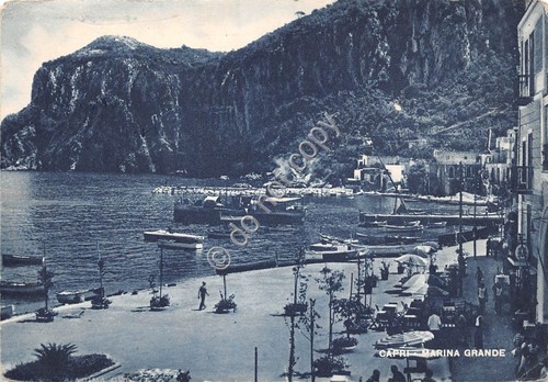 Cartolina Capri Marina Grande 1952 (Napoli)