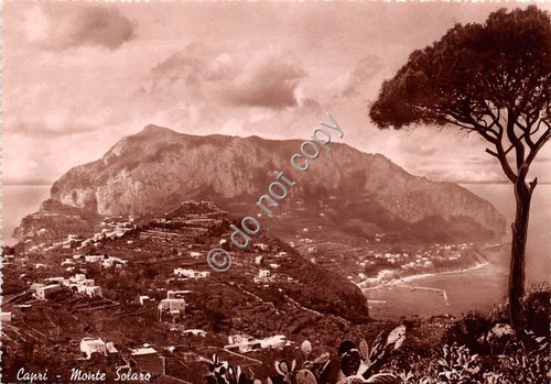 Cartolina Capri Monte Solaro (Napoli)