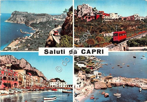 Cartolina Capri saluti da vedutine (Altre tematiche)