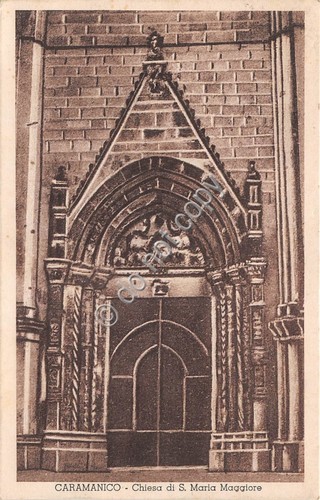 Cartolina Caramanico Chiesa S. M. Maggiore 1935