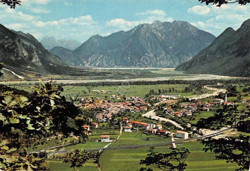 Cartolina Carnia Cavazzo Carnico panorama 1972