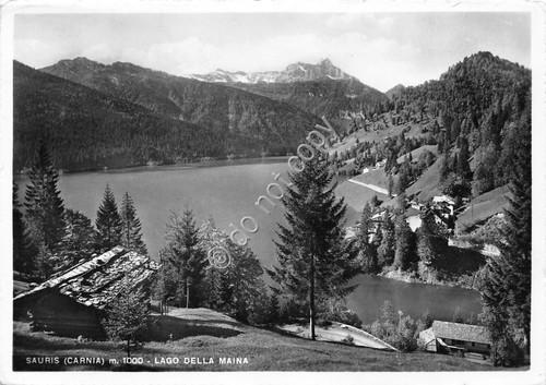 Cartolina Carnia Sauris Lago della Maina