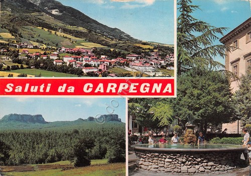 Cartolina Carpegna vedute 1978 (Pesaro)