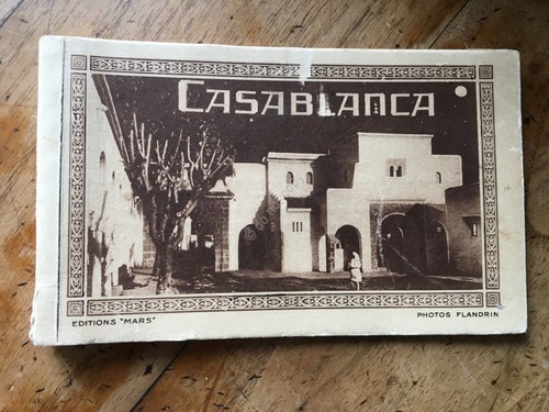 Cartolina Casablanca Photo Flandrin libretto con 5 cartoline d'epoca