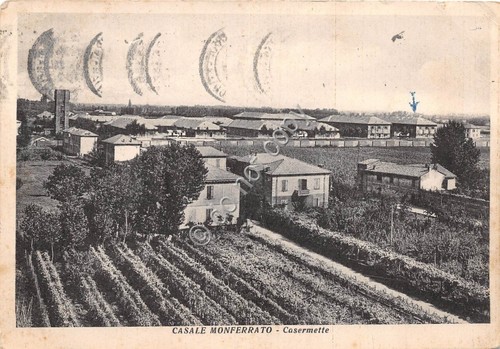 Cartolina Casale Monferrato Casermette 1955