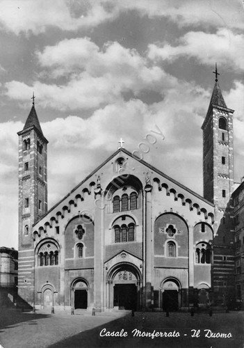 Cartolina Casale Monferrato Duomo anni '50