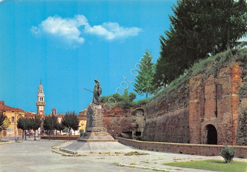 Cartolina Casale Monferrato Monumento di difesa della città e mura