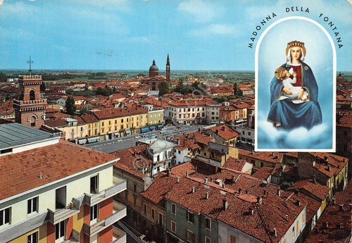 Cartolina Casalmaggiore Panorama Santuario Madonna della Fontana