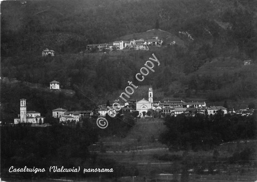 Cartolina Casalzuigno Panorama 1951