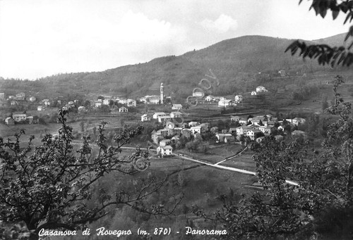 Cartolina Casanova di Rovegno Panorama 1966