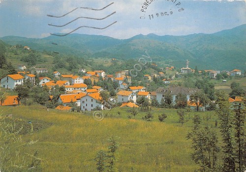 Cartolina Casanova Val Trebbia panorama 1996 (Genova)