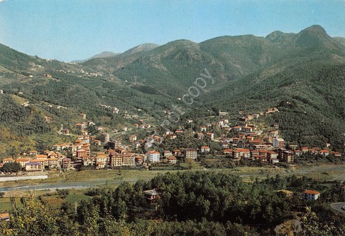 Cartolina Casarza Ligure panorama (Genova)