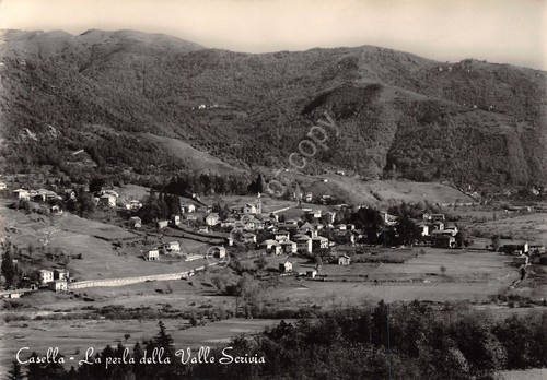 Cartolina Casella Valle Scrivia Panorama 1960 (Genova)