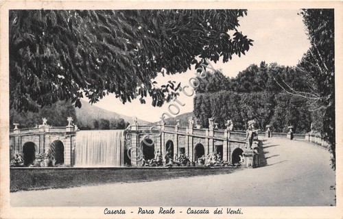 Cartolina Caserta Parco Reale Casacata dei venti 1936