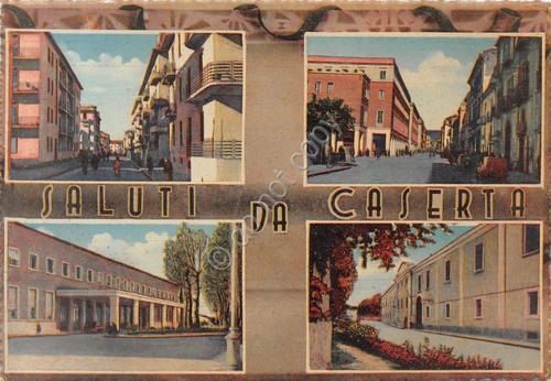 Cartolina Caserta vedute varie illustrata anni '70