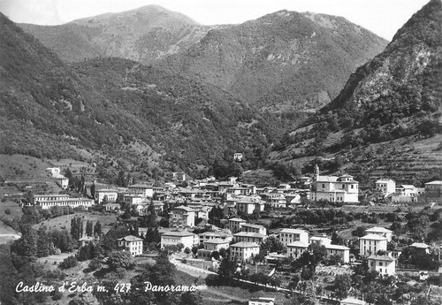 Cartolina Caslino d'Erba Panorama