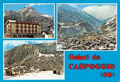 Cartolina Caspoggio 3 vedute (Sondrio)