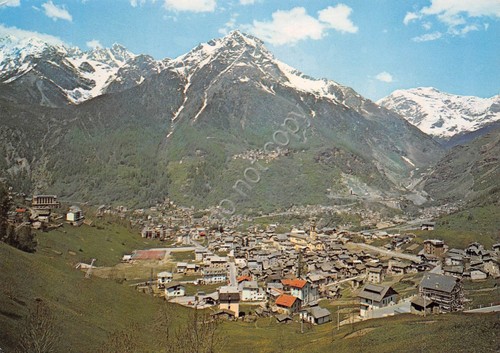 Cartolina Caspoggio Valmalenco Panorama 1986 (Sondrio)