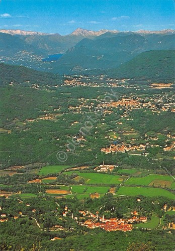 Cartolina Cassano Ferrera Cunardo Marchirolo Lugano panorama dall'alto