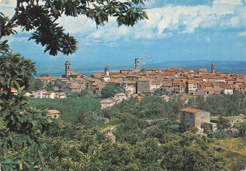 Cartolina Casteldelpiano Panorama VG (Grosseto)