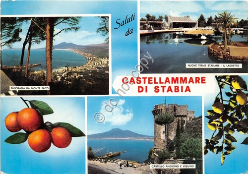 Cartolina Castellamare di Stabia saluti da vedutine (Altre tematiche)