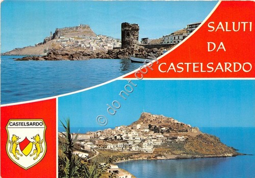 Cartolina Castelsardo saluti da vedutine (Altre tematiche)
