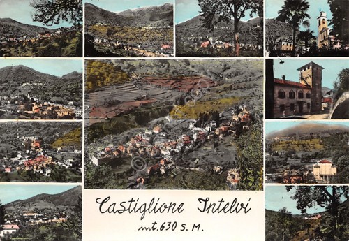 Cartolina Castiglione Intelvi 11 vedute panorama vari (Como)