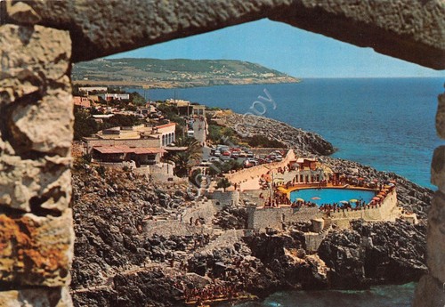 Cartolina Castro Marina Lecce panorama parziale